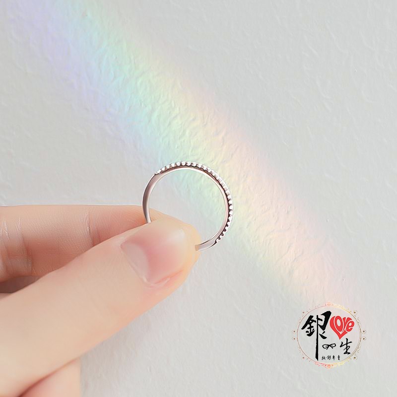 s925純銀 八心八箭 排鑽 精緻  戒