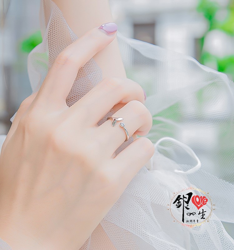 s925純銀 幸運鯨魚尾 魚生有你 戒