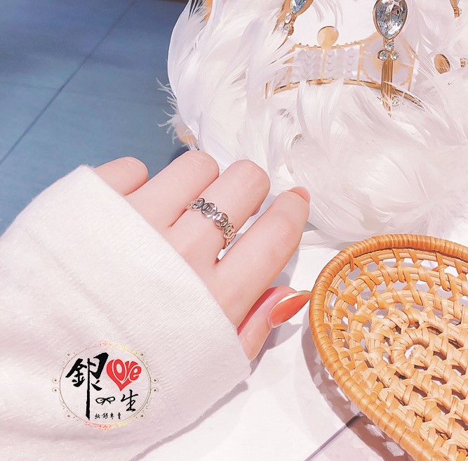 s925純銀 招財 銅錢 戒