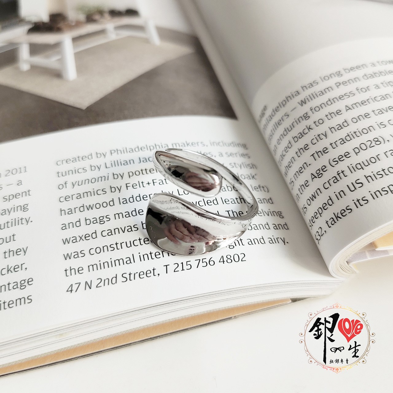  s925純銀 歐美 簡約 重工 不規則 造型 戒