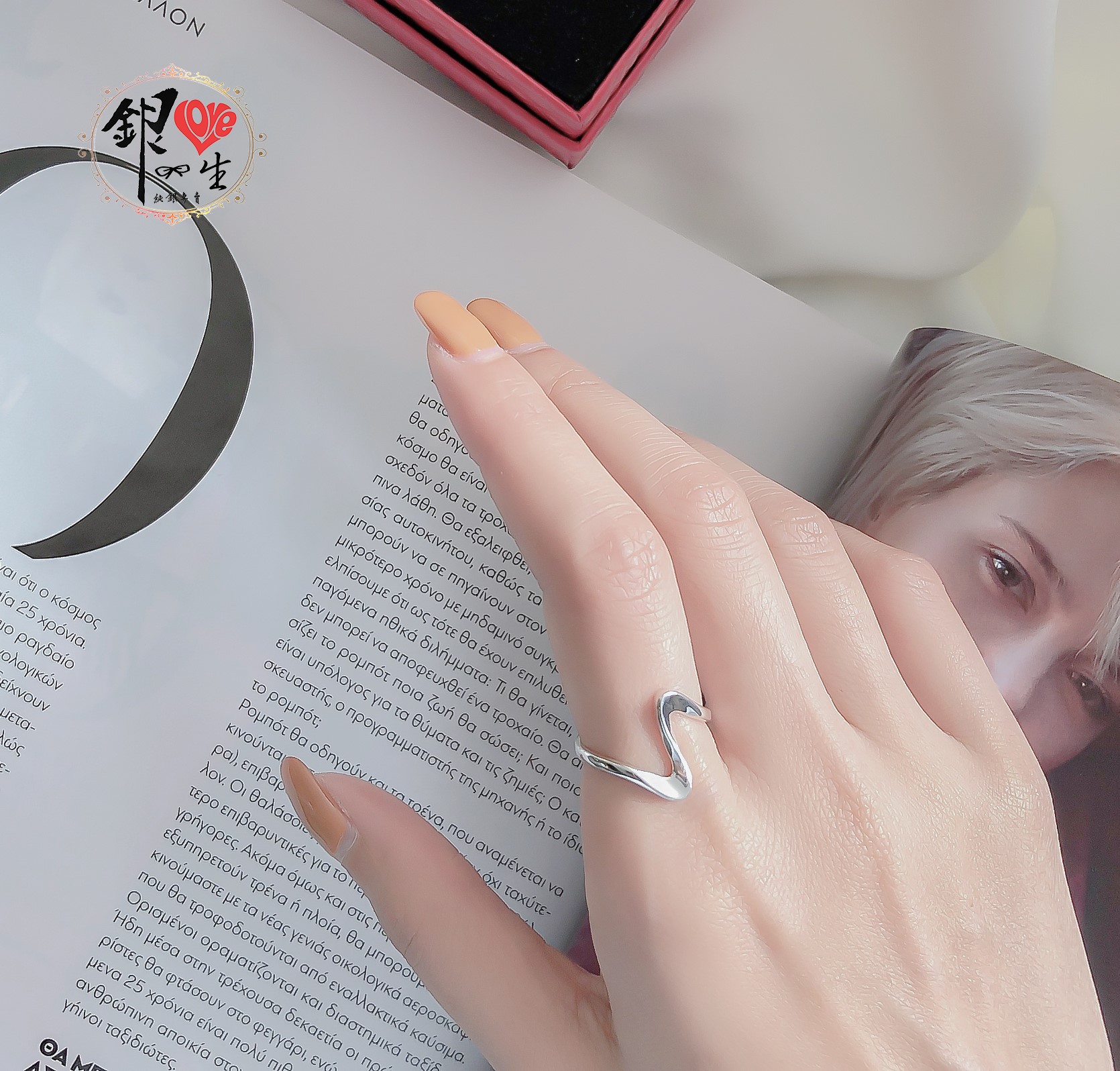 s925純銀戒指 歐美 簡約 S 造型 戒