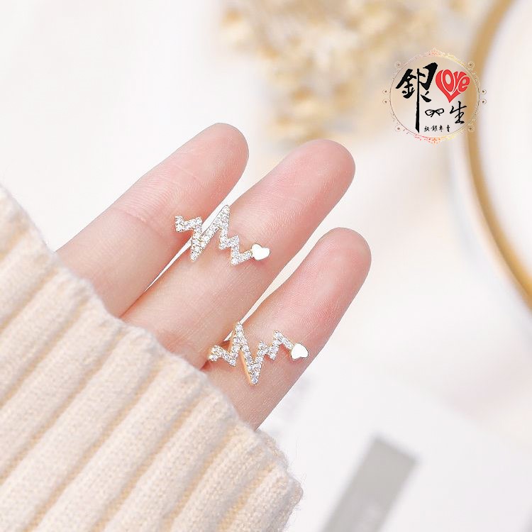 s925純銀 跳動的心 造型 耳環