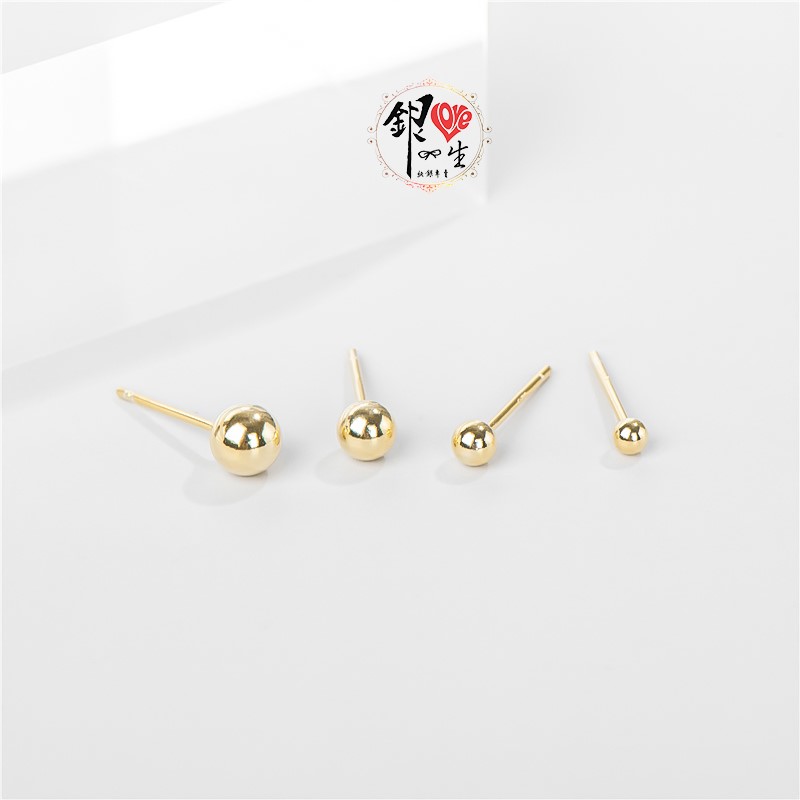 s925純銀 小光珠 簡約 耳釘式 耳環