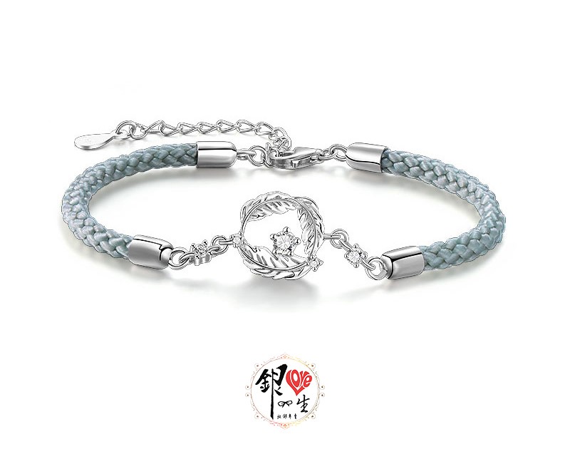 s925純銀  羽妳相伴  繩結式 情侶手鍊