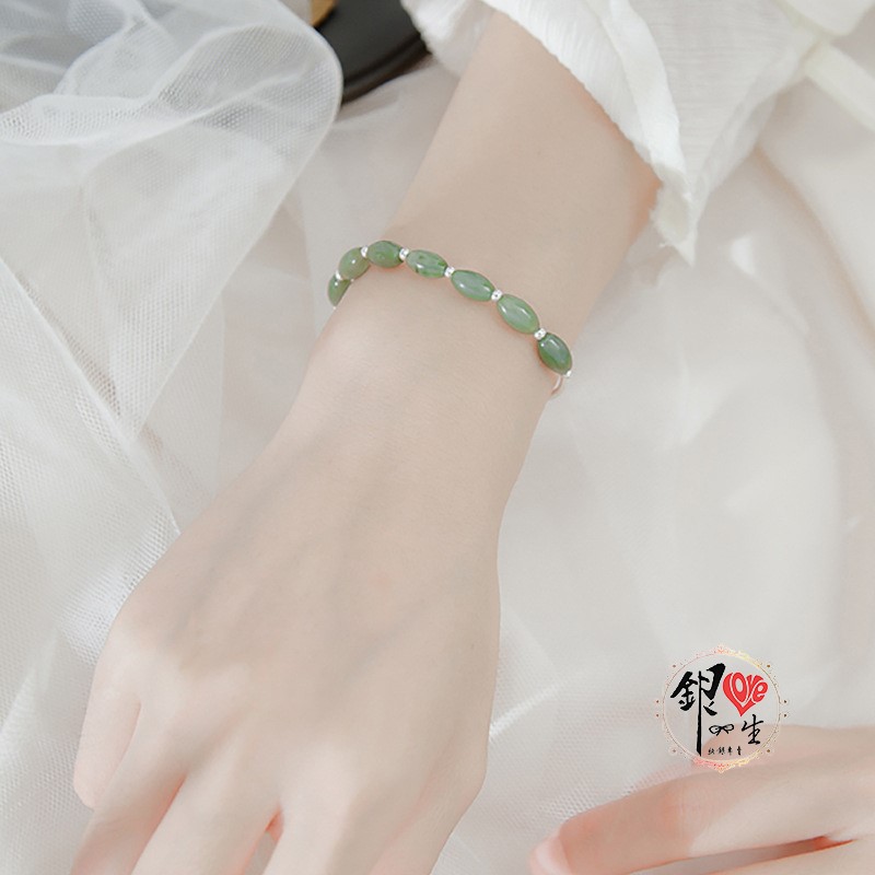 s925純銀 玉珠 銀管 仙氣 手鍊