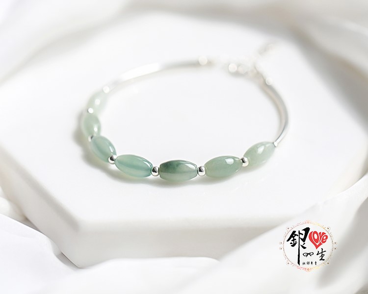 s925純銀 玉珠 銀管 仙氣 手鍊