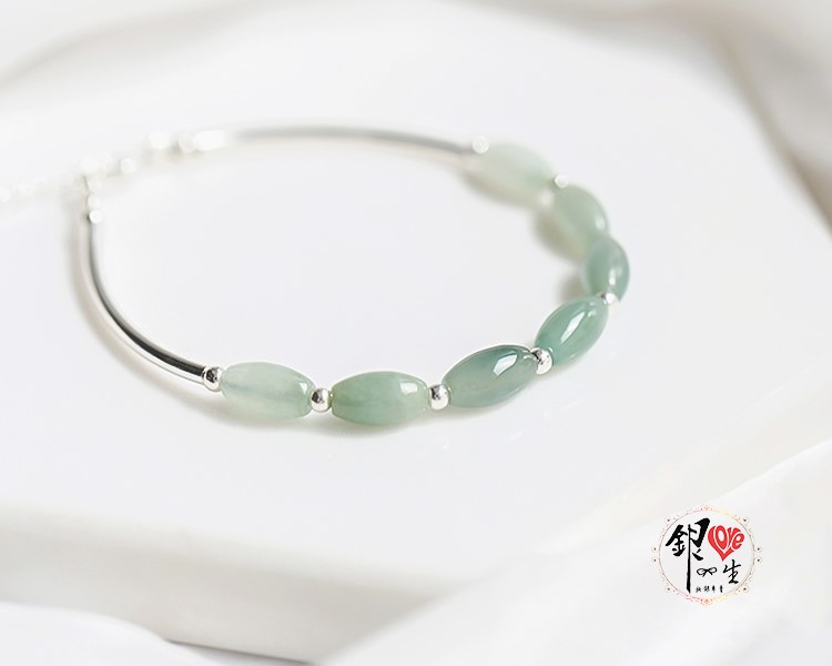 s925純銀 玉珠 銀管 仙氣 手鍊