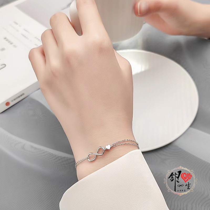 s925純銀♾️無限的愛 簡約 手鍊