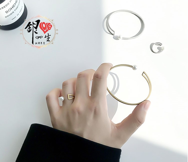 s925純銀 高雅 貝珠  氣質 手鐲