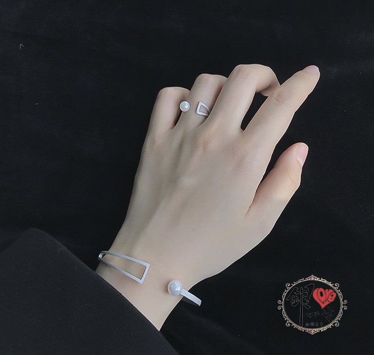 s925純銀 高雅 貝珠  氣質 手鐲