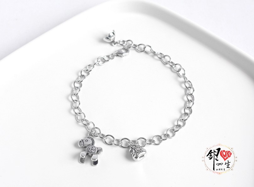  s925純銀 馬上有錢 招財 好運 手鍊