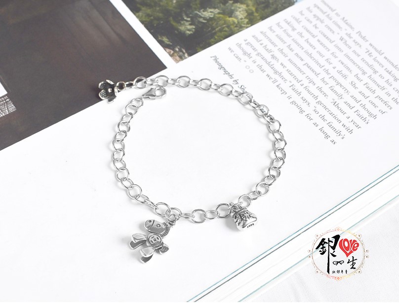  s925純銀 馬上有錢 招財 好運 手鍊