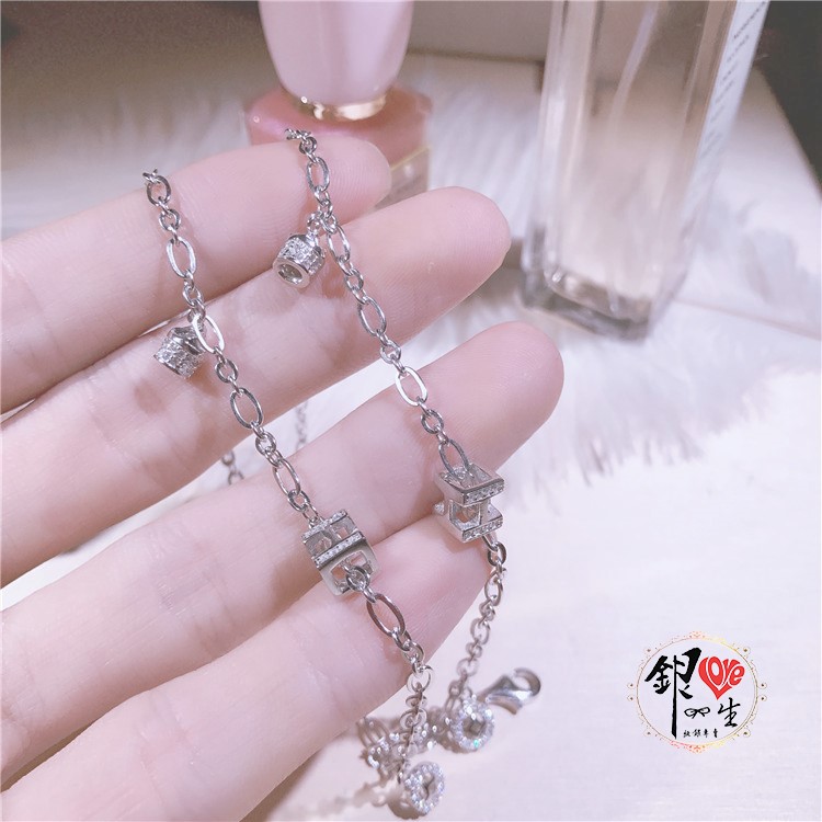  s925純銀 H 時尚 好運連連 招財 手鍊