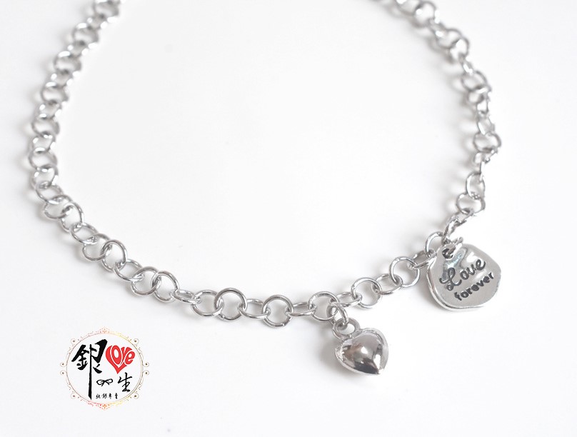 s925純銀ＬＯＶＥ 復古 個性 手鍊