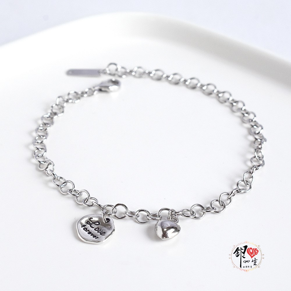 s925純銀ＬＯＶＥ 復古 個性 手鍊