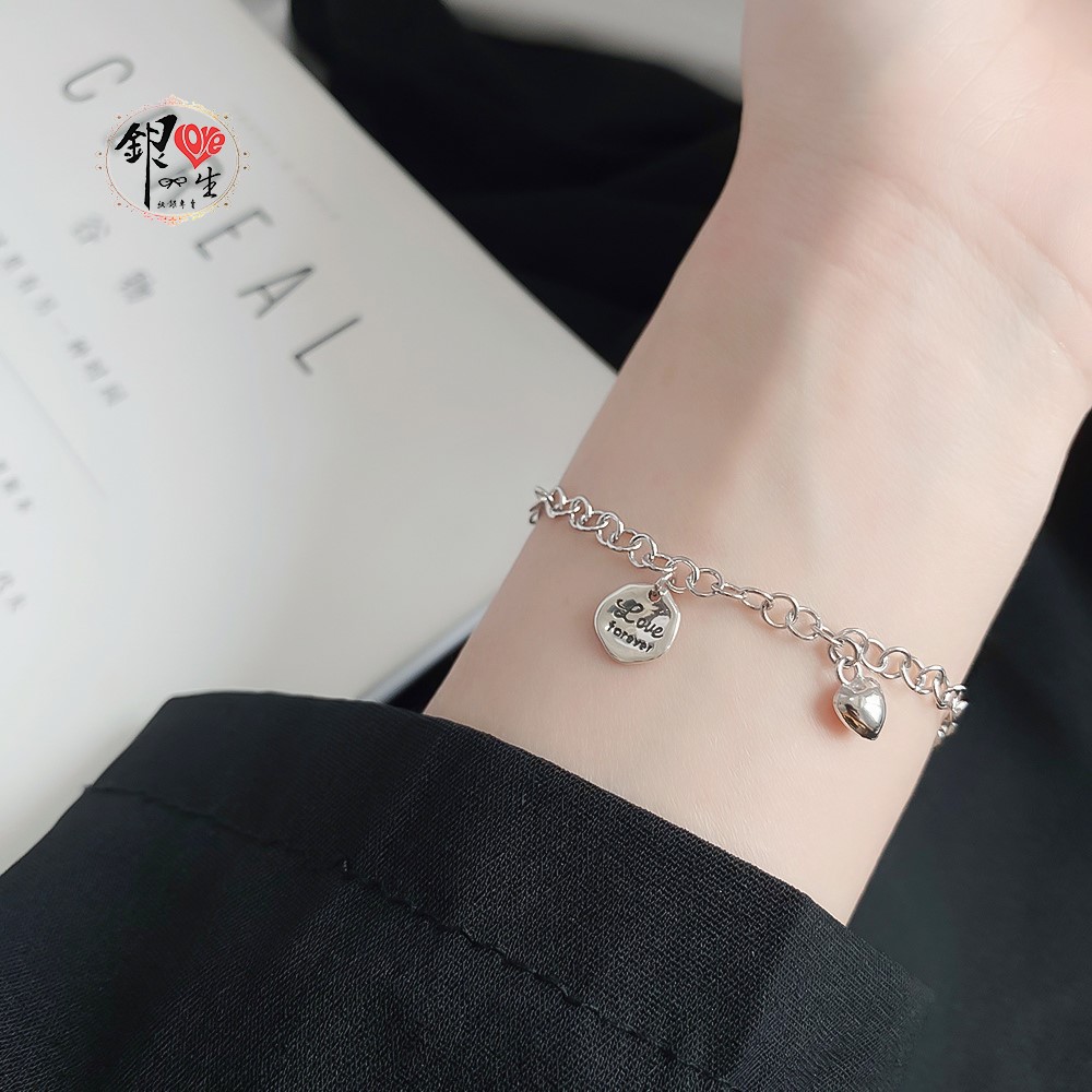 s925純銀ＬＯＶＥ 復古 個性 手鍊