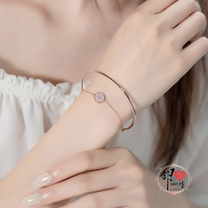 s925純銀 手環手鍊交織 經典 時尚 手鍊