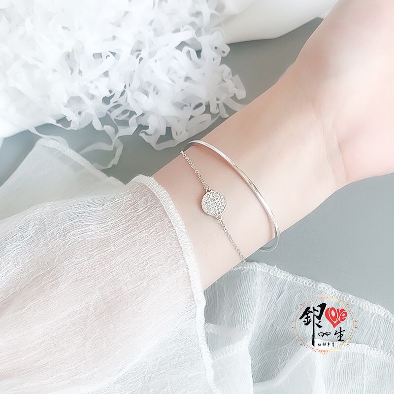 s925純銀 手環手鍊交織 經典 時尚 手鍊