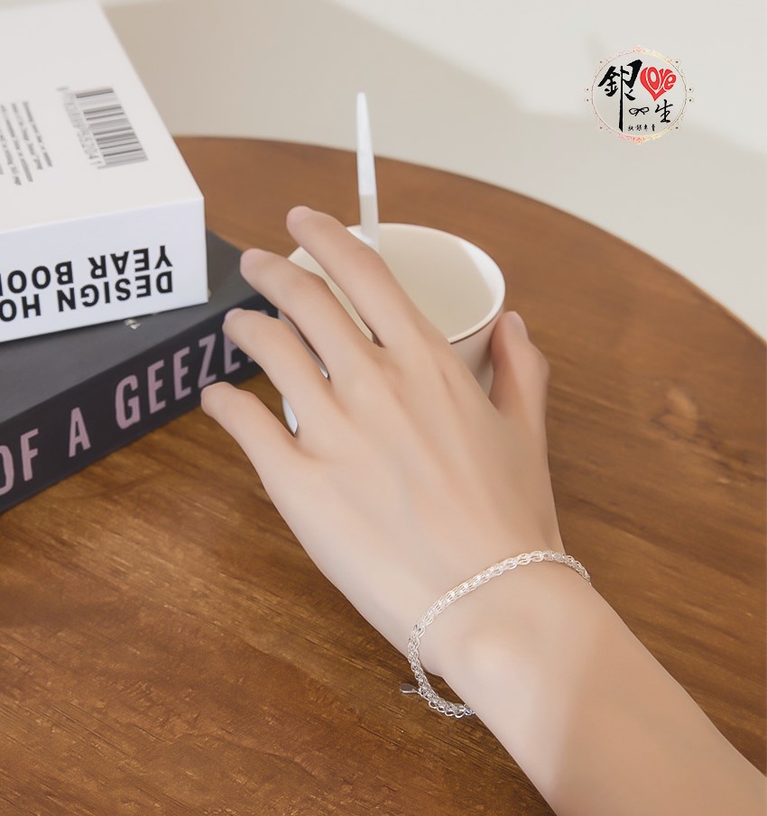 s925純銀 波光 閃亮 鳳鸞之尾 造型 手鍊 