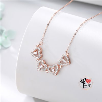 s925純銀項鍊  幸運草－兩種戴法項鍊