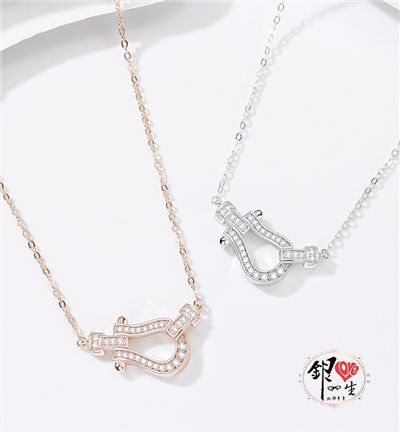 s925純銀  馬蹄鐵時尚項鍊