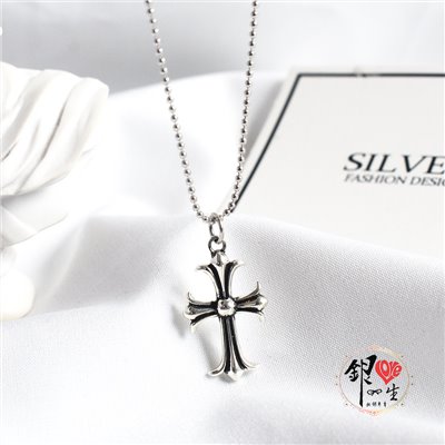s925純銀項鍊  復古十字架項鍊