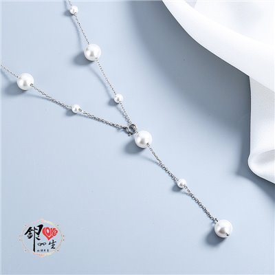  s925純銀 貝珠百變 長鍊