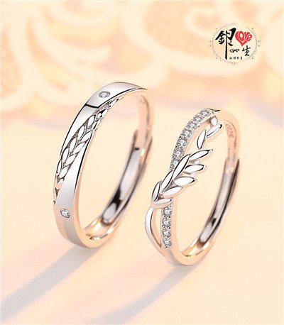  s925純銀戒指 麥向幸福 造型 對戒