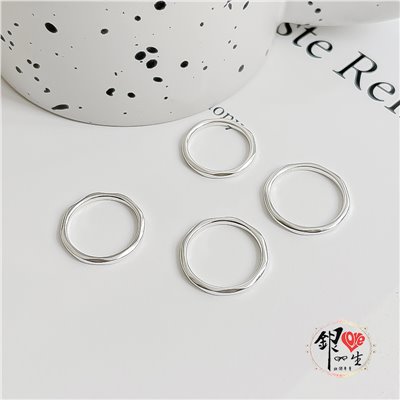  s925純銀 菱面簡約 戒
