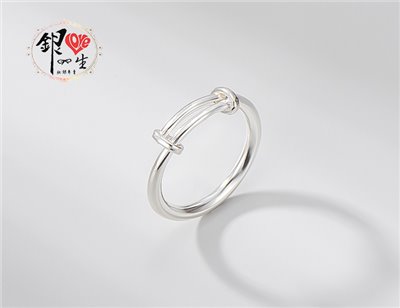  s925純銀 調節環 簡約 造型 戒