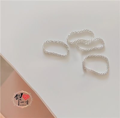 s925純銀 波光粼粼璀燦 軟式 戒指