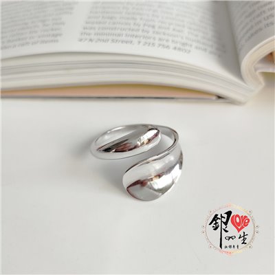  s925純銀 歐美 簡約 重工 不規則 造型 戒