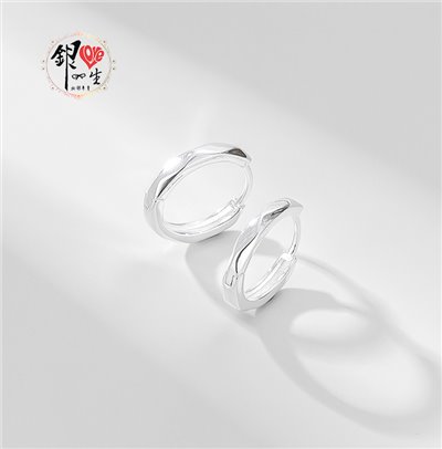 s925純銀  光亮切面 耳扣式 耳環 