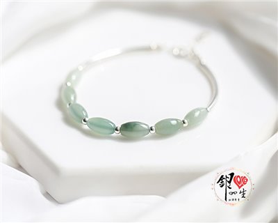 s925純銀 玉珠 銀管 仙氣 手鍊