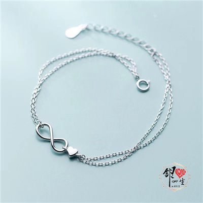 s925純銀♾️無限的愛 簡約 手鍊