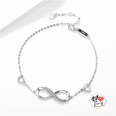 s925純銀 無盡的愛 浪漫 手鍊