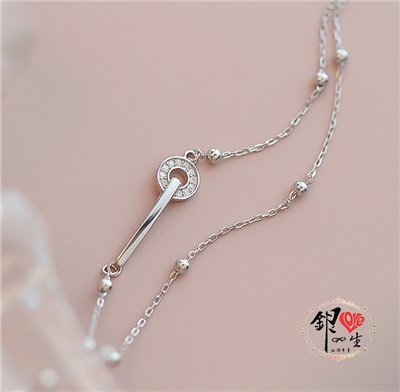 s925純銀  好運連連 如意 福氣 雙層造型 手鍊